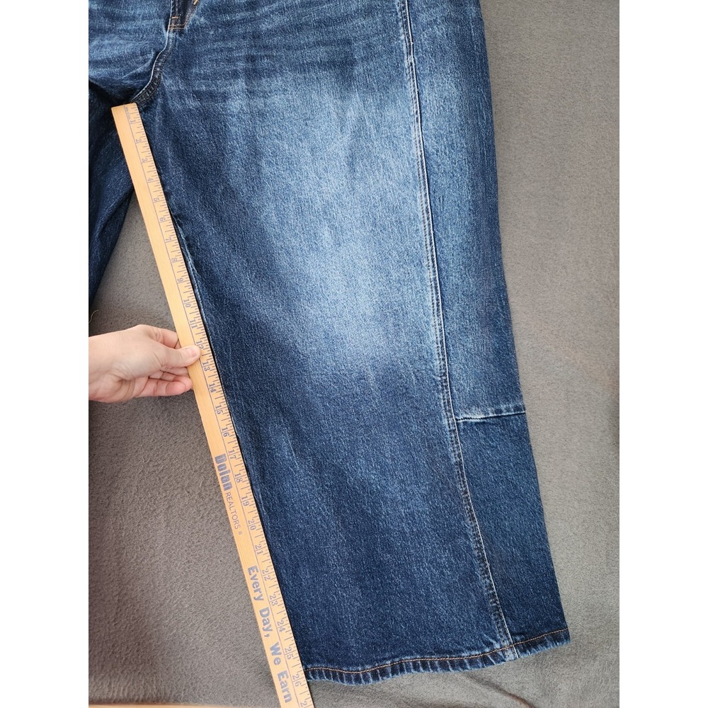 ANA A New Approach Barrel Jeans Womens Sz 24W Balloon Leg Highest Rise Blue NWT - Picture 3 of 13